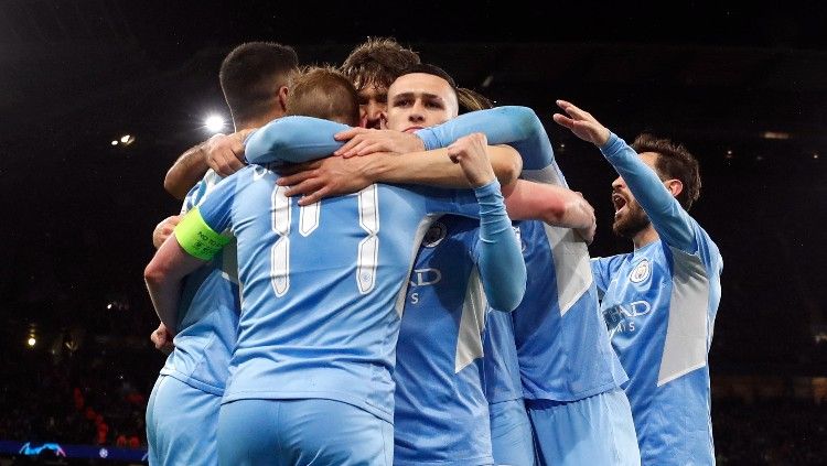 Manchester City vs Atletico Madrid di leg pertama perempatfinal Liga Champions. Copyright: © Reuters/Lee Smith