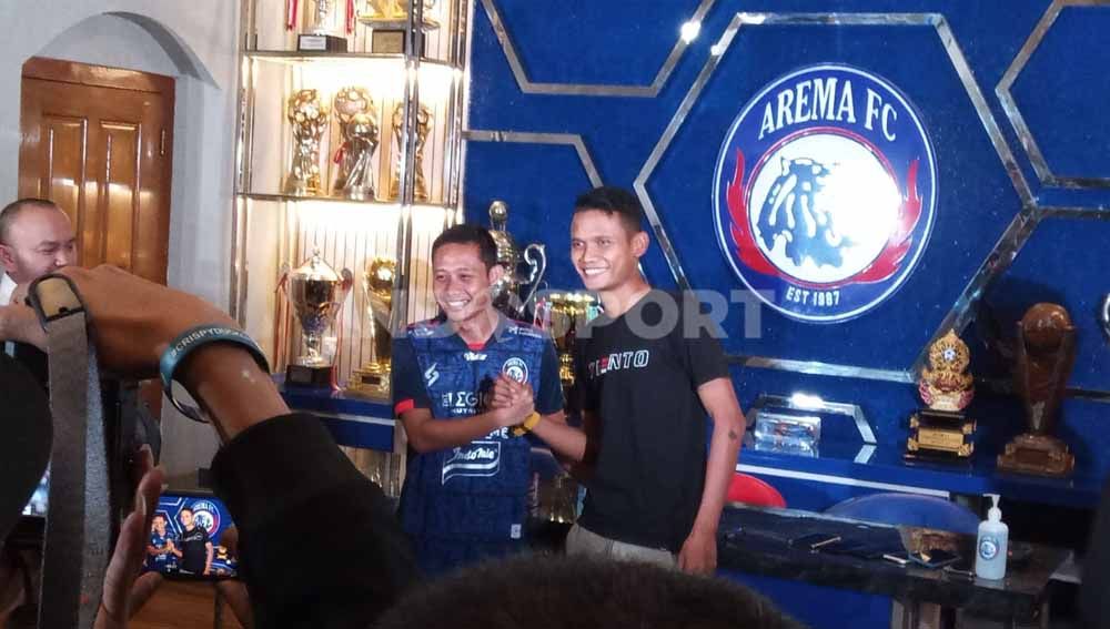 Pemain baru Arema FC, Evan Dimas. Foto: Ian Setiawan/Indosport.com Copyright: © Ian Setiawan/Indosport.com