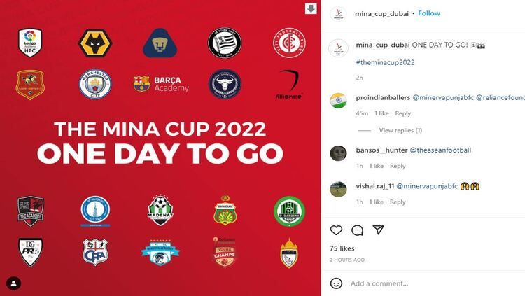 Bhayangkara FC U-13 bertolak ke Dubai untuk mengikuti turnamen Mina Cup 2022. Copyright: © Instagram @mina_cup_dubai