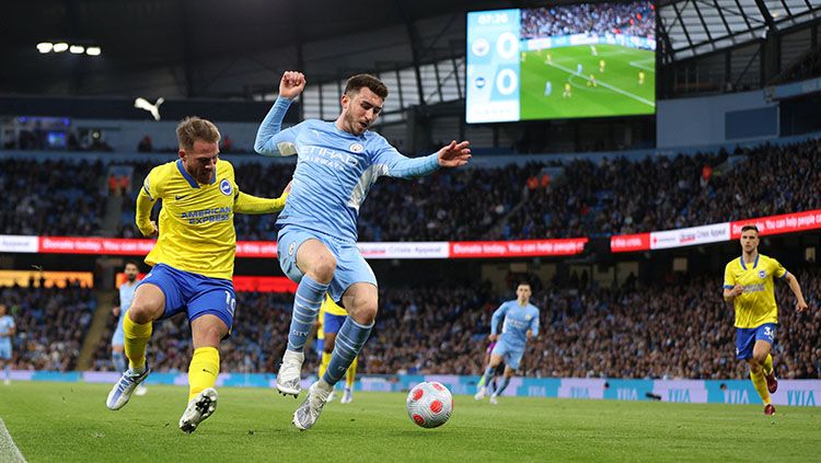 Suasana pertandingan Manchester City (Man City) vs Brighton di Liga Inggris. Copyright: © Reuters/Molly Darlington
