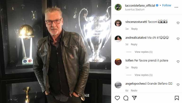 Mantan kiper Juventus, Stefano Tacconi. Foto: Instagram@tacconistefano_official. Copyright: © Instagram@tacconistefano_official