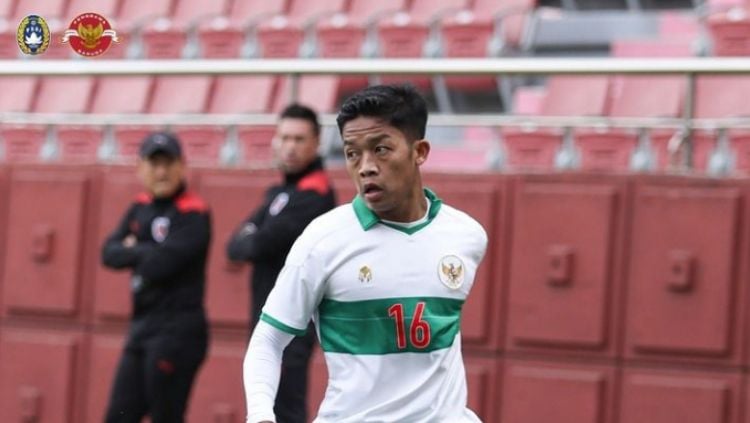 Ilham Rio Fahmi pada laga Timnas Indonesia U-23 melawan Pohang Steelers. Foto: PSSI Copyright: © PSSI