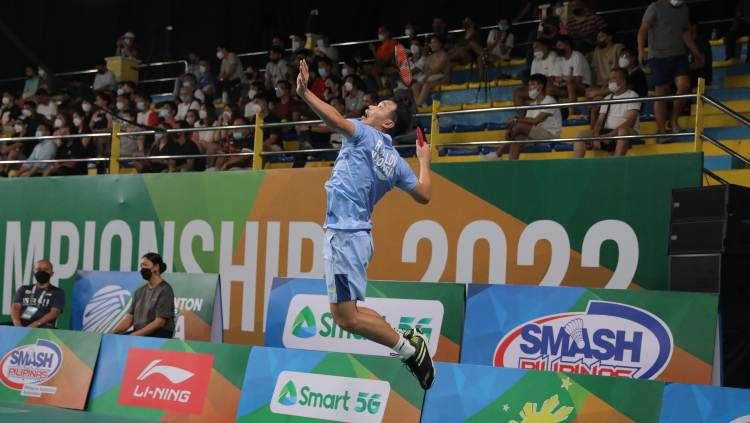 Aksi Rinov Rivaldy di Badminton Asia Championship. Copyright: © PBSI