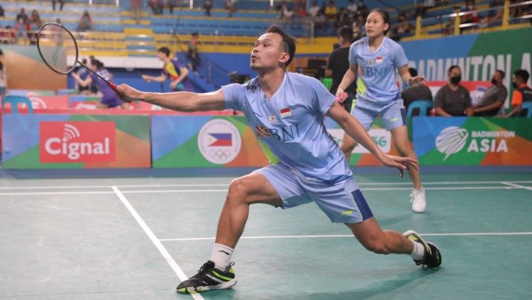 Berikut merupakan hasil Badminton Asia Championship di sektor ganda campuran antara Rinov Rivaldy/Pitha Hanintyas Mentari vs Wang Yilyu/Huang Dongping. Copyright: © PBSI