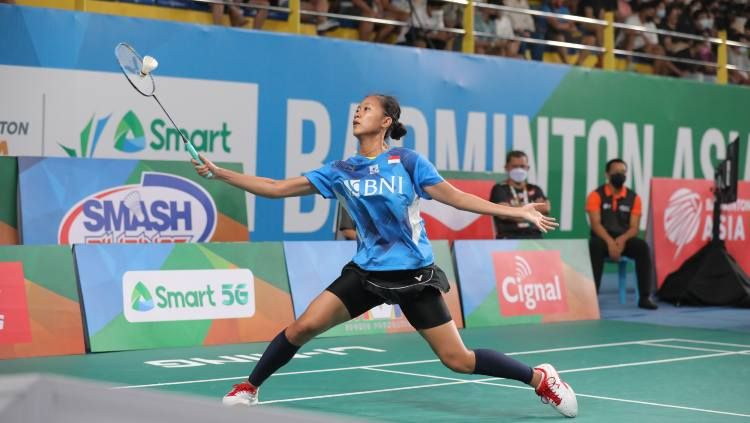 Aksi tunggal putri Indonesia,Putri KW di Badminton Asia Championship. Copyright: © PBSI