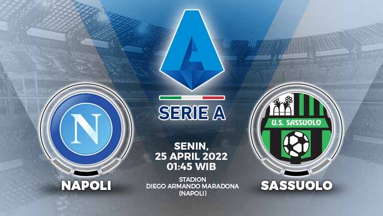Pertandingan antara Napoli vs Sassuolo (Serie A Italia). Copyright: © Grafis: Yuhariyanto/INDOSPORT.com