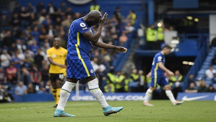 Romelu Lukaku di klub Liga Inggris (Premier Leageue), Chelsea. Foto: REUTERS/Tony Obrien. Copyright: © REUTERS/Tony Obrien