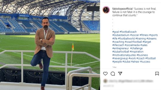 Fabio Lopez, Eks AS Roma yang Jatuh Cinta dengan Indonesia Copyright: © instagram.com/fabiolopezofficial/