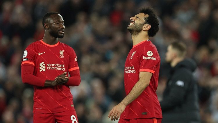 Liverpool menang dengan cukup terseok-seok melawan Aston Villa di partai Liga Inggris, Rabu (11/05/22) dini hari WIB Foto: REUTERS/Phil Noble. Copyright: © REUTERS/Phil Noble