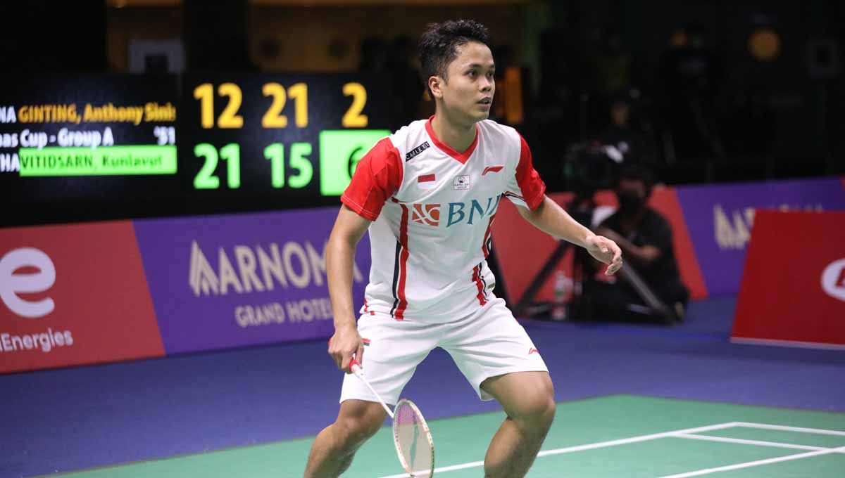 Pebulutangkis tunggal putra Indonesia, Anthony Ginting. Foto: PBSI Copyright: © PBSI