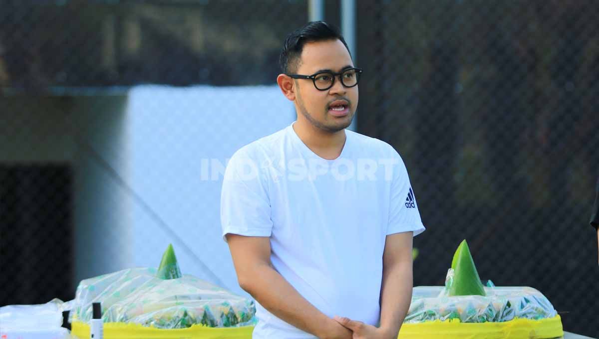 Gilang Widya Pramana, Presiden Arema FC. Foto: Ian Setiawan/Indosport.com Copyright: © Ian Setiawan/Indosport.com