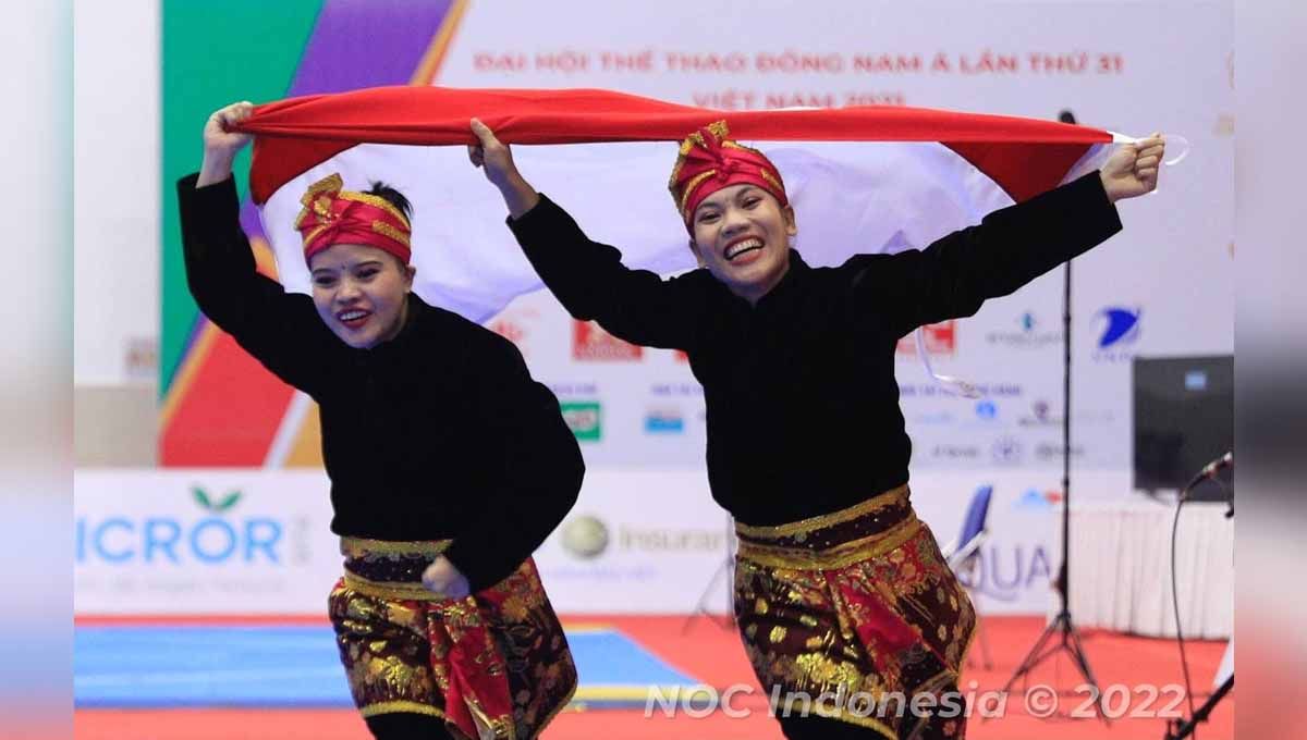 Riska Hermawan & Ririn Rinasih (Pencak Silat-Women’s Double). Foto: NOC Indonesia/Naif Al’As Copyright: © NOC Indonesia/Naif Al’As