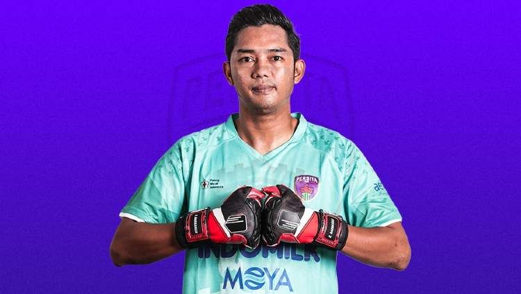 Rizky Darmawan, mantan kiper Persija Jakarta saat berseragam persita Tangerang. Foto: Persita Tangerang. Copyright: © Persita Tangerang