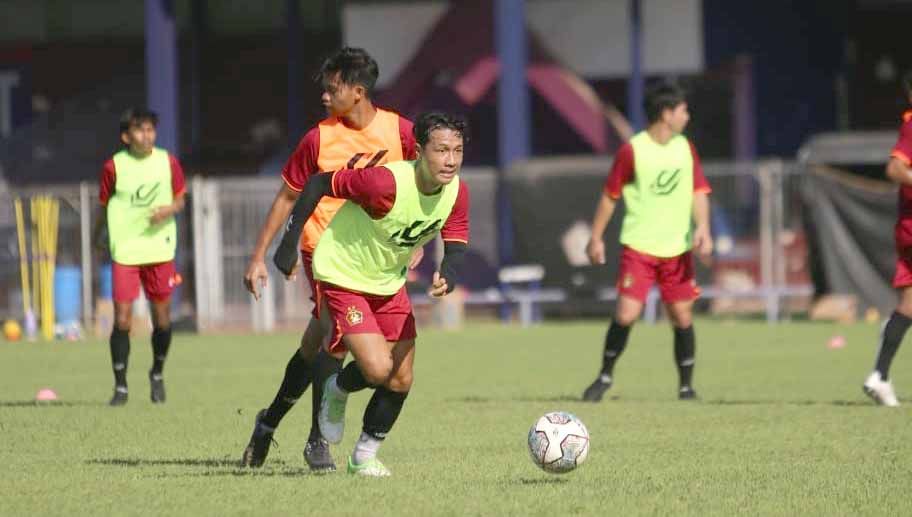 Para pemain Persik Kediri saat sesi latihan. Foto: MO Persik Copyright: © MO Persik