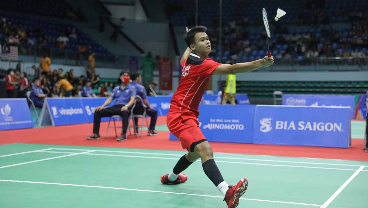 Christian Adinata dan Ikhsan Leonardo Imanuel Rumbay tancap gas di Australian Open 2022 usai ketiban rejeki nomplok dari Anthony Ginting dan Jonatan Christie. Foto: PBSI Copyright: © PBSI