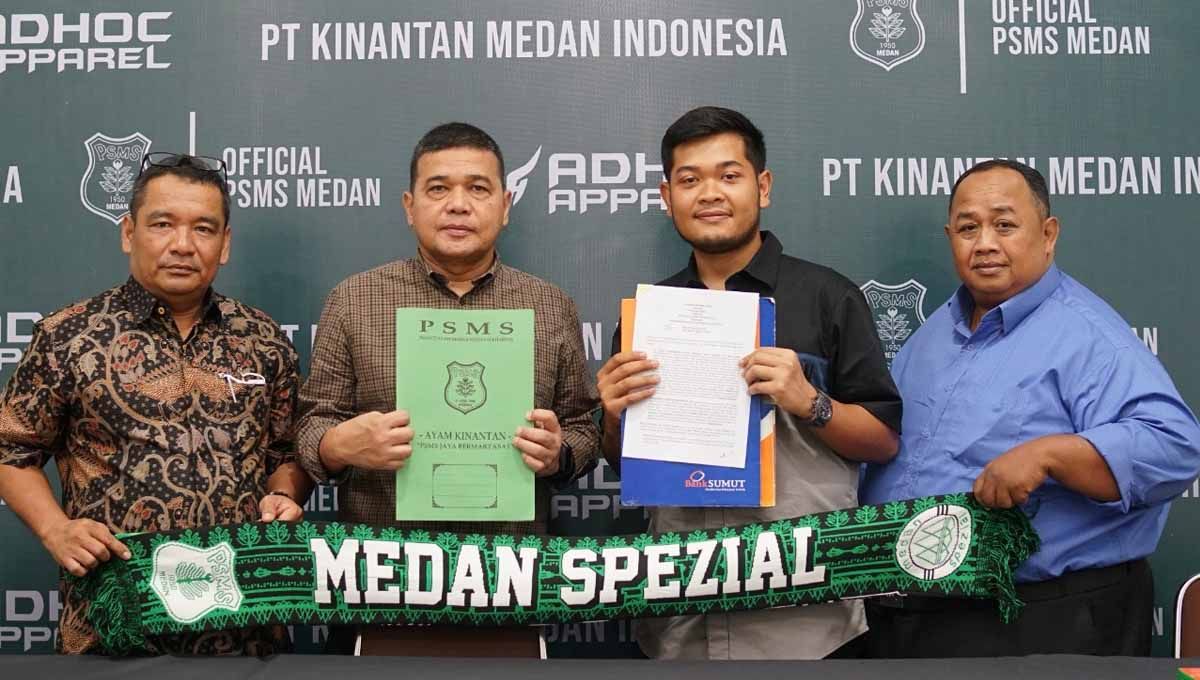 Penandatanganan kerja sama Bank Sumut dengan PSMS. Foto: MO PSMS Copyright: © MO PSMS