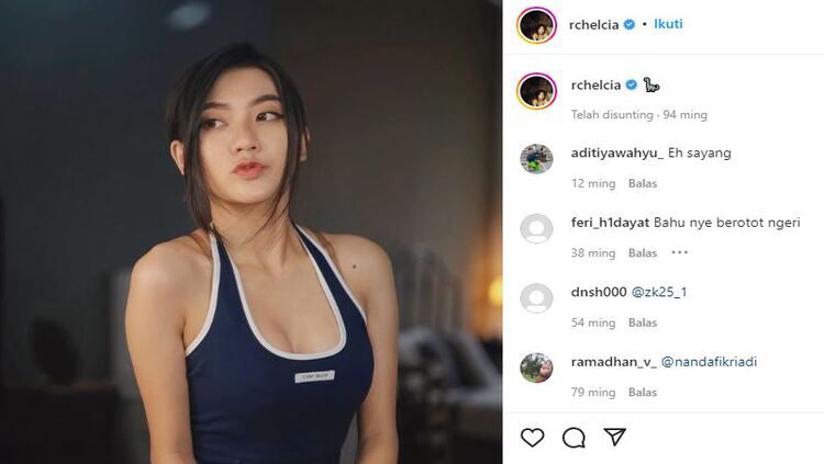 Model cantik, Rachel Tjia curhat mengenai perjalanan kariernya setelah sempat gagal menjadi member JKT48, hingga kini justru jadi 'wajah' bagi EVOS Esports. Copyright: © Instagram @rchelcia