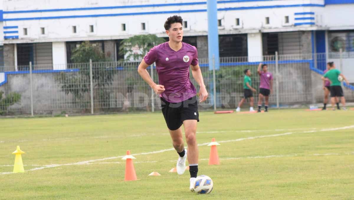 Latihan Timnas Indonesia di Stadion Persib, Jalan Ahmad Yani, Kota Bandung. Foto: Arif Rahman/Indosport.com Copyright: © Arif Rahman/Indosport.com