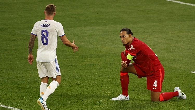 Liverpool gagal memenangkan Liga Champions usai dikalahkan Real Madrid di final, Minggu (29/05/22) dan tiga pemain yang tampil buruk di laga tersebut. (REUTERS/Gonzalo Fuentes) Copyright: © REUTERS/Gonzalo Fuentes