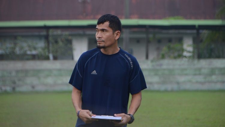 Sosok Aulia Siregar saat sesi trial Karo United untuk persiapan Liga 2 2022. Copyright: © Aldi Aulia Anwar/INDOSPORT