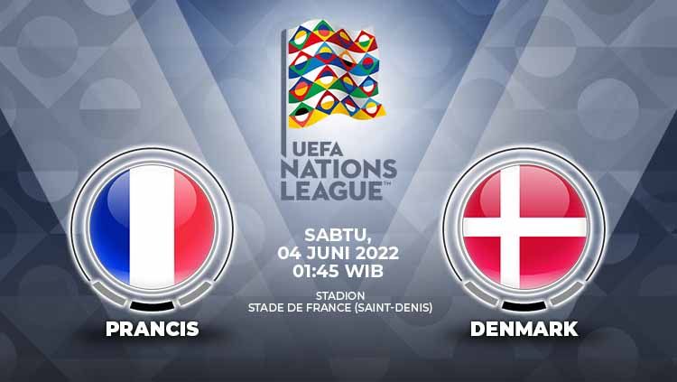 Pertandingan antara Prancis vs Denmark (UEFA Nations League). Copyright: © Grafis: Yuhariyanto/Indosport.com