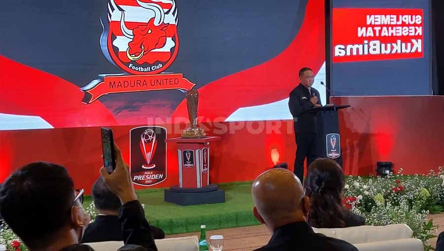 Turnamen pra musim Liga 1 resmi gunakan nama Piala Presiden 2022. Foto: Petrus Manus Da' Yerimon/Soicaumienbac.cc Copyright: © Petrus Manus Da' Yerimon/Soicaumienbac.cc