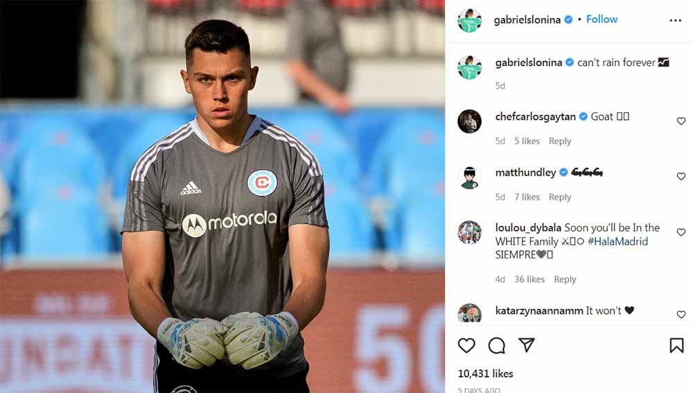 Gabriel Slonina, kiper Amerika Serikat yang jadi rebutan Real Madrid dan Chelsea. Foto: Instagram@gabrielslonina Copyright: © Instagram@gabrielslonina