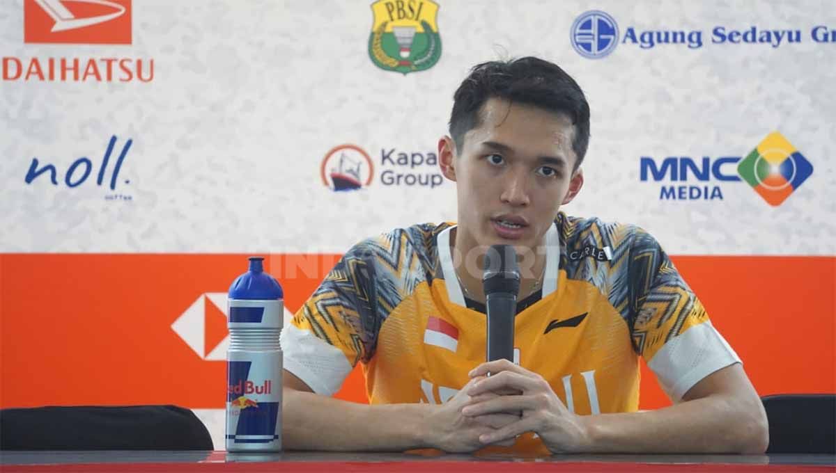 Jonathan Christie mengaku kecewa usai takluk oleh wakil China di Indonesia Masters. Foto: Zainal Hasan/Indosport.com Copyright: © Zainal Hasan/Indosport.com