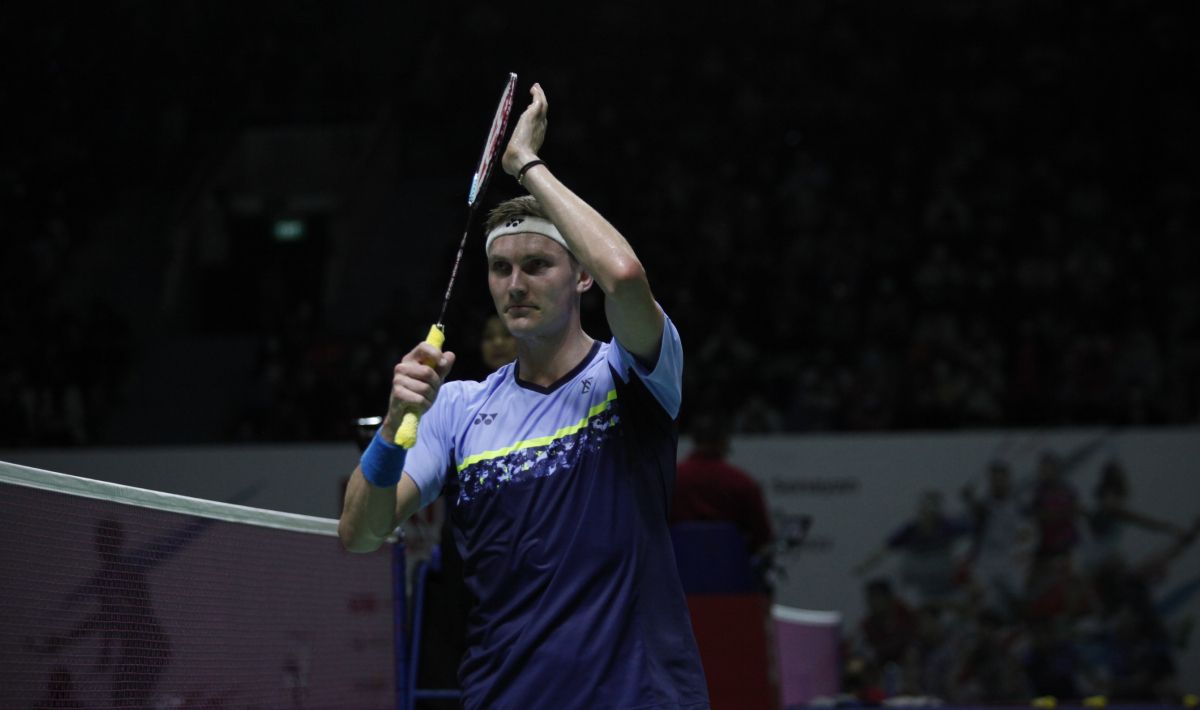 Pebulutangkis tunggal putra Denmark yakni Viktor Axelsen mencetak sejarah di ranking BWF pada perilisan per Selasa (11/4/23). Copyright: © Herry Ibrahim/INDOSPORT