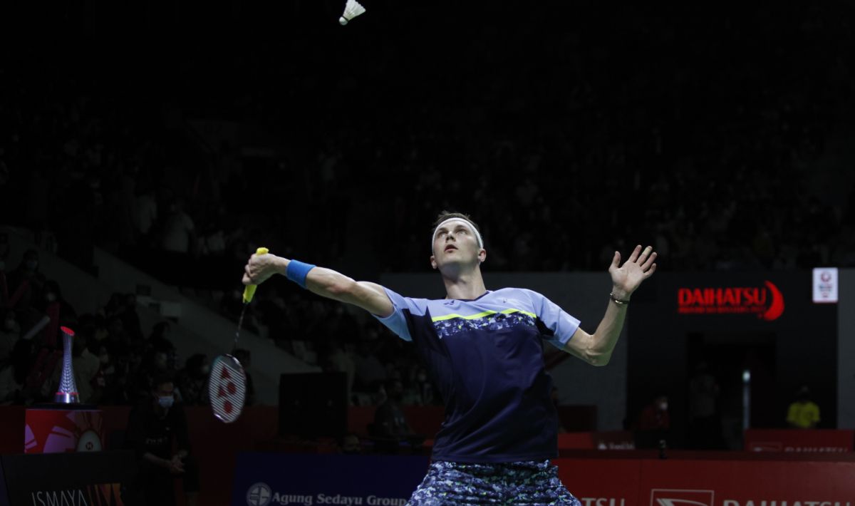 Tunggal putra Denmark, Viktor Axelsen. Copyright: © Herry Ibrahim/INDOSPORT