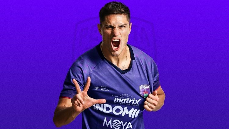 Striker Persita Tangerang, Ramiro Fergonzi akan bereuni dengan pelatih Alfredo Vera. Keduanya sempat bekerja sama di dua klub sebelumnya di Liga 1. Copyright: © Media Persita Tangerang