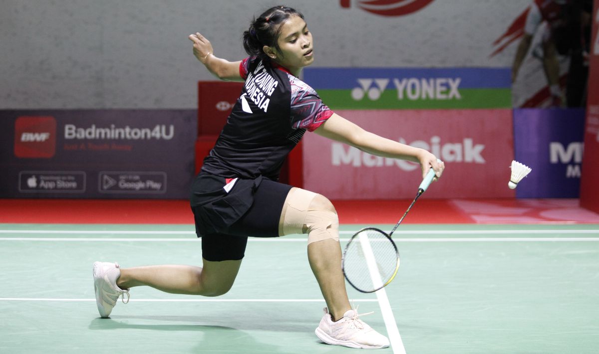Gregoria Mariska mengevaluasi penampilannya sendiri usai dikalahkan Pusarla Venkata Sindhu di 16 besar Indonesia Masters 2022. Copyright: © Herry Ibrahim/INDOSPORT
