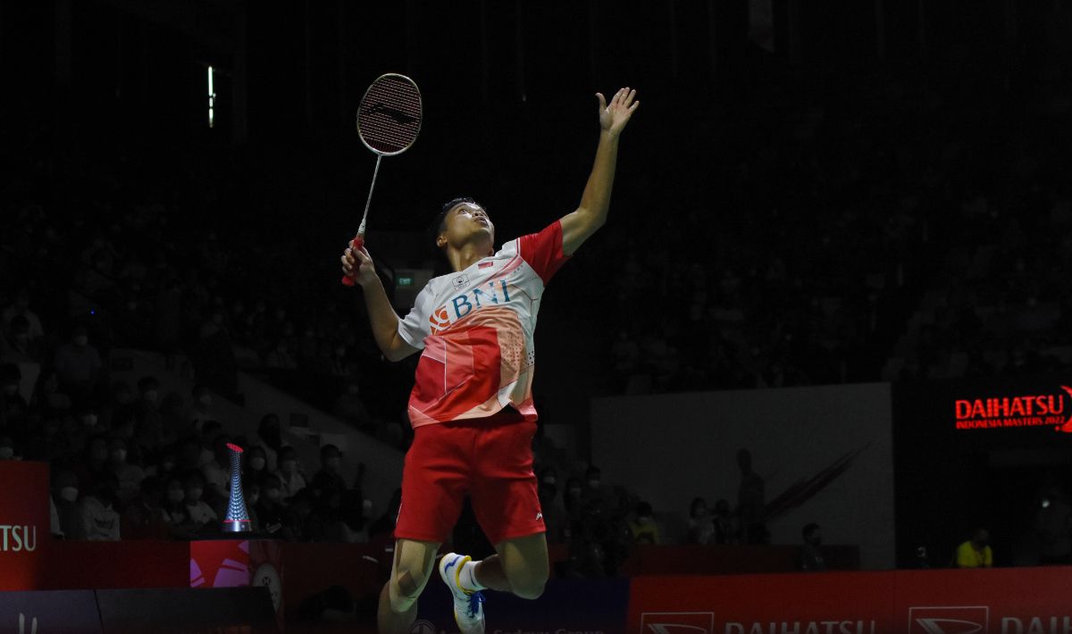 Tunggal putra Indonesia, Anthony Ginting. Copyright: © Herry Ibrahim/INDOSPORT