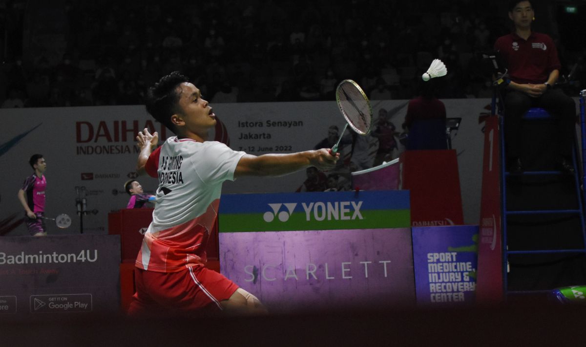 Tunggal putra Indonesia, Anthony Ginting. Copyright: © Herry Ibrahim/INDOSPORT
