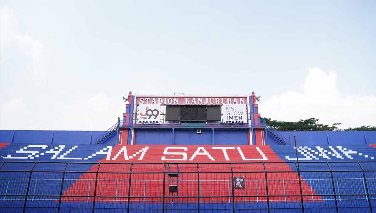 Stadion Kanjuruhan sudah bersolek, Arema FC siap menjamu tamu di Piala Presiden 2022. Foto: Arema FC Copyright: © Arema FC