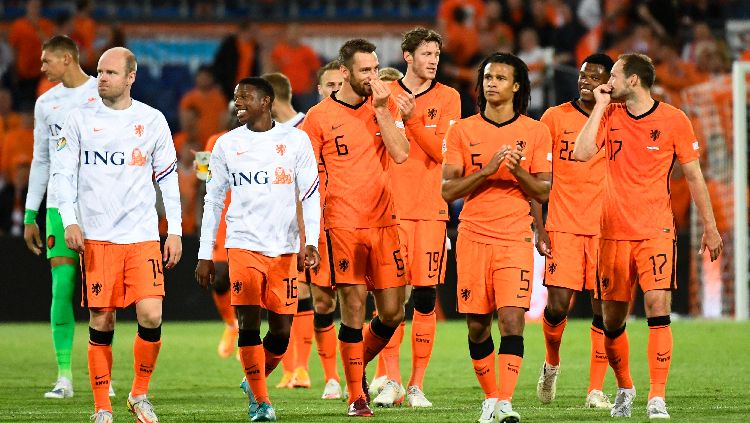 Reaksi Pemain Timnas Belanda, Wout Weghorst setelah pertandingan di UEFA Nations League REUTERS-Piroschka Van De Wouw Copyright: © REUTERS-Piroschka Van De Wouw