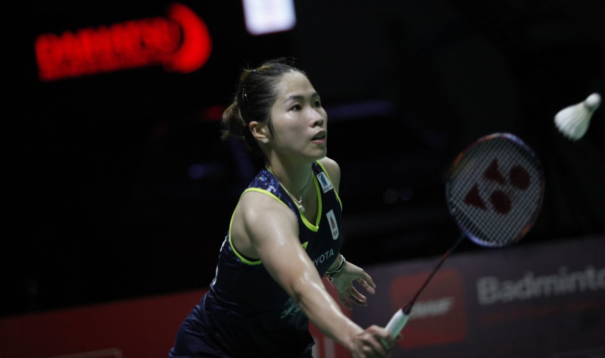 Pebulutangkis Thailand, Ratchanok Intanon runner up tunggal putri Indonesia Masters 2022 di Istora Senayan, Minggu (12/06/22). Copyright: © Herry Ibrahim/INDOSPORT