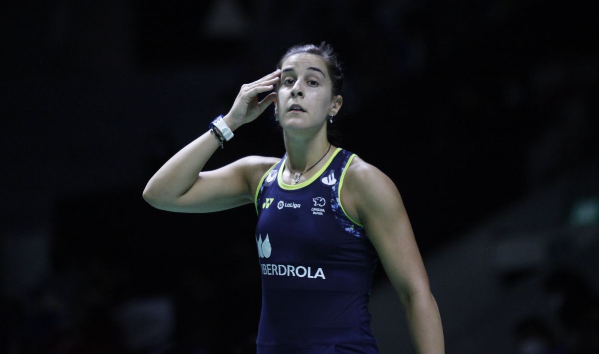 Pebulutangkis tunggal putri asal Spanyol, Carolina Marin senang bukan kepalang dapat kembali bermain di Istora Senayan. Copyright: © Herry Ibrahim/INDOSPORT