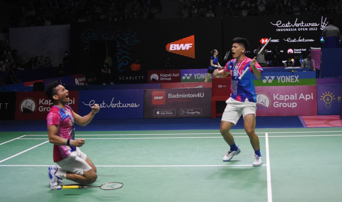 Ganda putra Indonesia, Pramudya Kusumawardana/Yeremia Rambitan. Copyright: © Herry Ibrahim/INDOSPORT