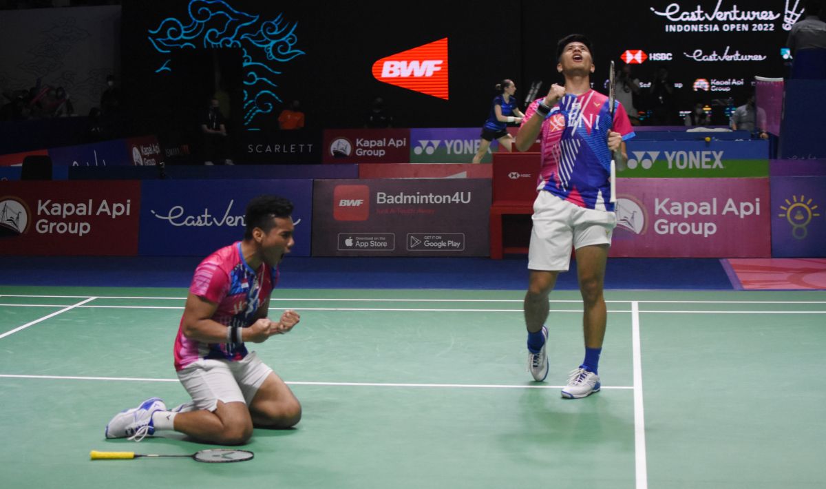 Ganda putra Indonesia, Pramudya Kusumawardana/Yeremia Rambitan. Copyright: © Herry Ibrahim/INDOSPORT