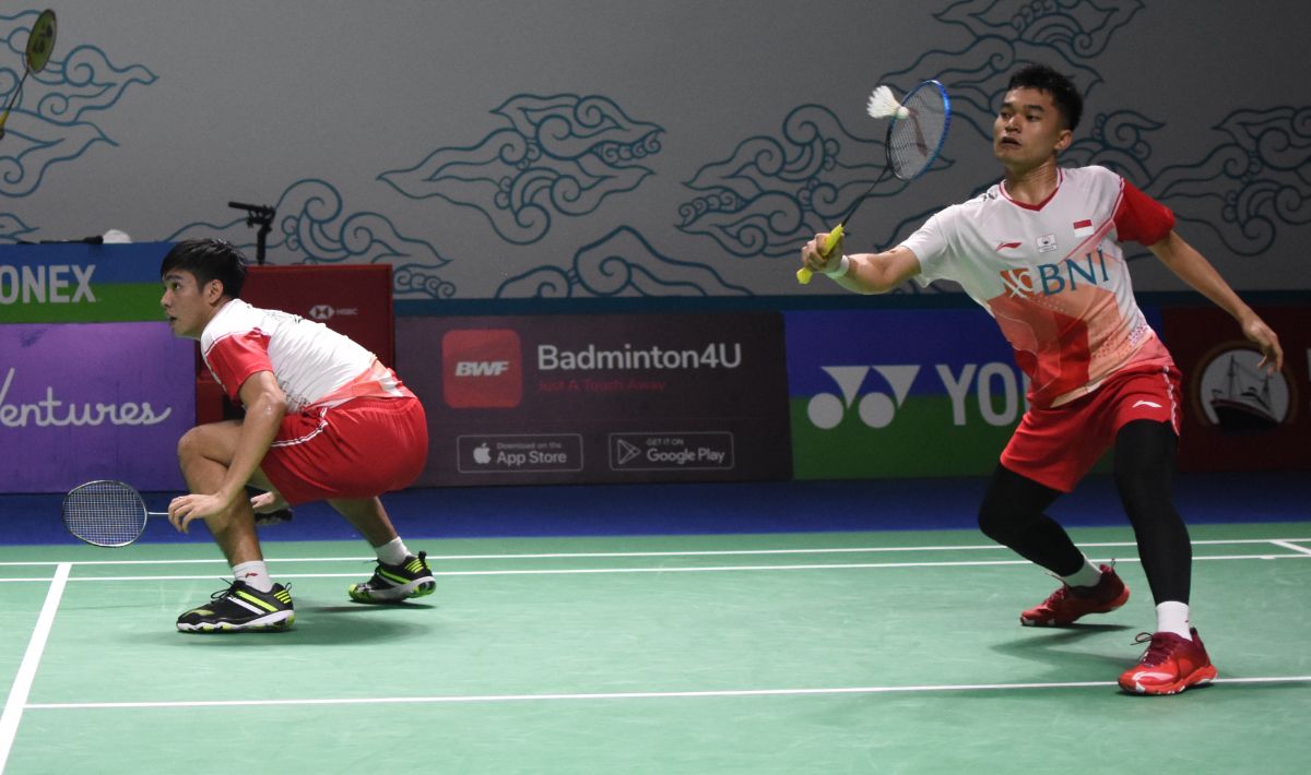 Ganda putra Indonesia, Leo Rolly Carnando/Daniel Marthin. Copyright: © Herry Ibrahim/INDOSPORT