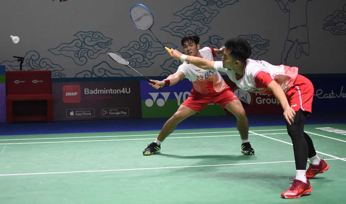 Ganda putra Indonesia, Leo Rolly Carnando/Daniel Marthin. Copyright: © Herry Ibrahim/INDOSPORT