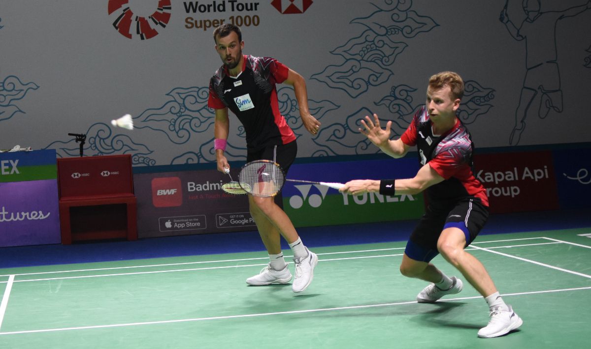 Ganda putra Denmark, Kim Astrup/Anders Rasmussen. Copyright: © Herry Ibrahim/INDOSPORT