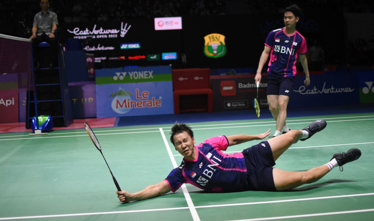 Ganda putra Indonesia, Kevin Sanjaya/Marcus Gideon Copyright: © Herry Ibrahim/INDOSPORT