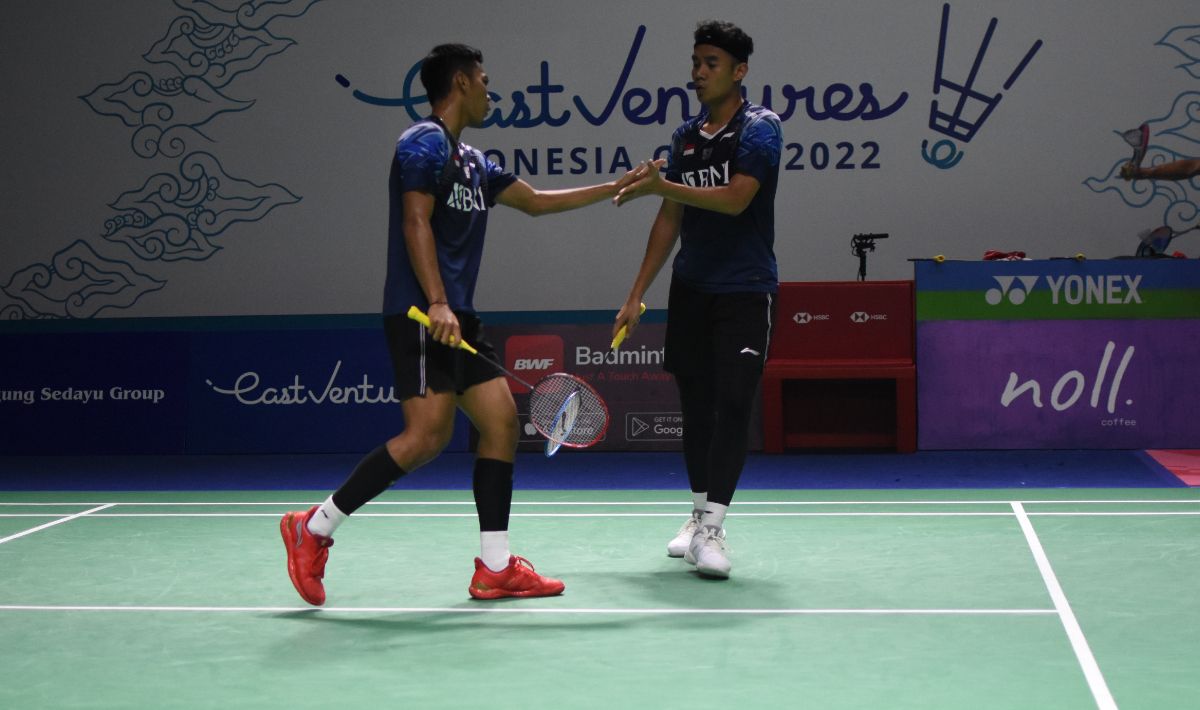 Ganda putra Indonesia, Muhammad Shohibul Fikri/Bagas Maulana. Copyright: © Herry Ibrahim/INDOSPORT