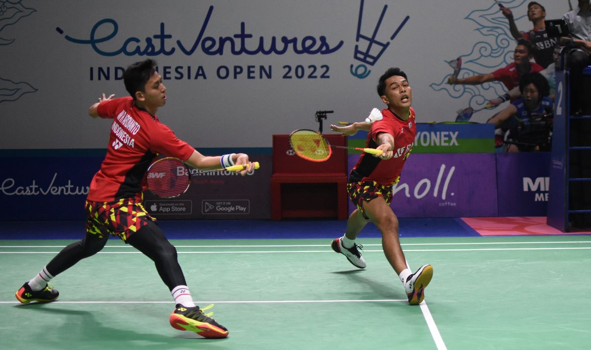 Ganda putra Indonesia, Fajar Alfian/Muahammad Rian Ardianto. Copyright: © Herry Ibrahim/INDOSPORT