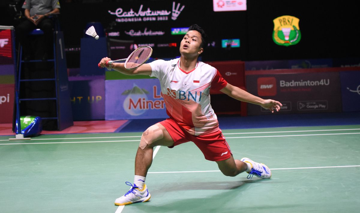 Anthony Ginting vs Viktor Axelsen Copyright: © Herry Ibrahim/INDOSPORT