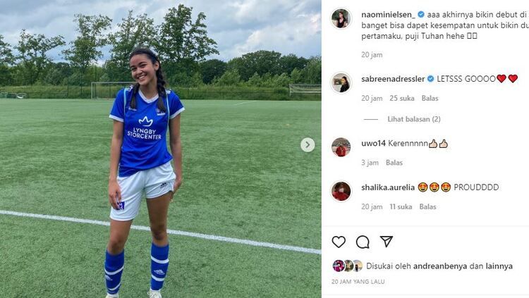 Naomi Nielsen bermain di Liga Denmark Copyright: © Instagram @naominielsen_