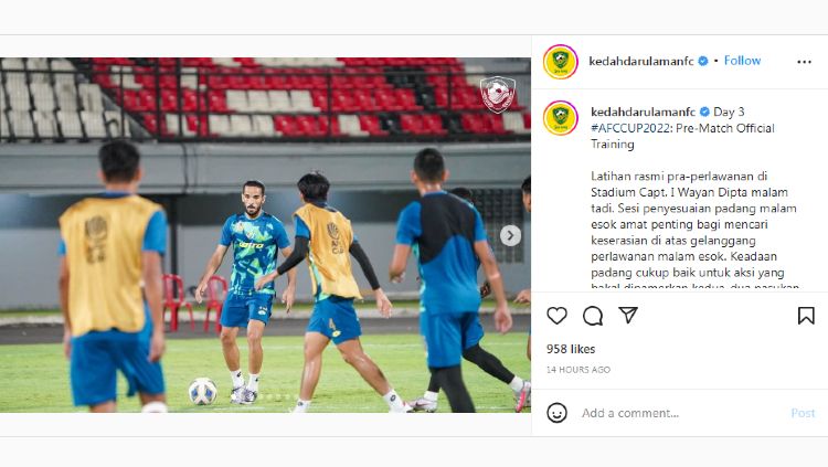 Melihat tiga pemain bintang milik Kedah FA yang berpotensi sulitkan Bali United di Piala AFC, salah satunya ada mimpi buruk Shin Tae-yong saat pimpin Timnas. Copyright: © instagram.com/kedahdarulamanfc