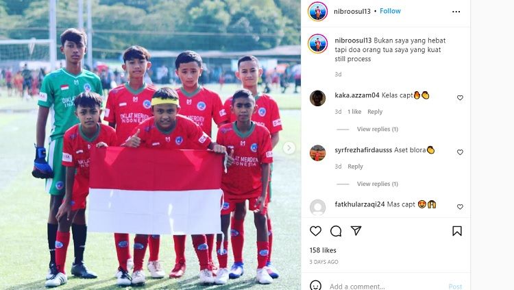 Berikut adalah profil Ahmad Nibroosul 'Adli, wonderkid sepak bola asal Blora, sama seperti Pratama Arhan, dan ia jadi top skorer di Vietnam. Copyright: © Instagram